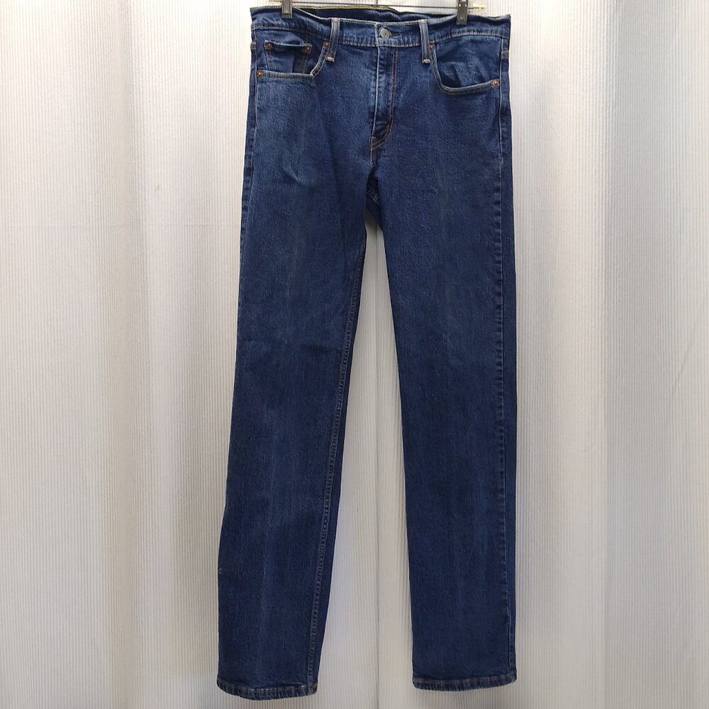 Levi's 514 Straight Fit Men's Jeans Tag: W33 L34 (Actual W32 L32) Blue Denim